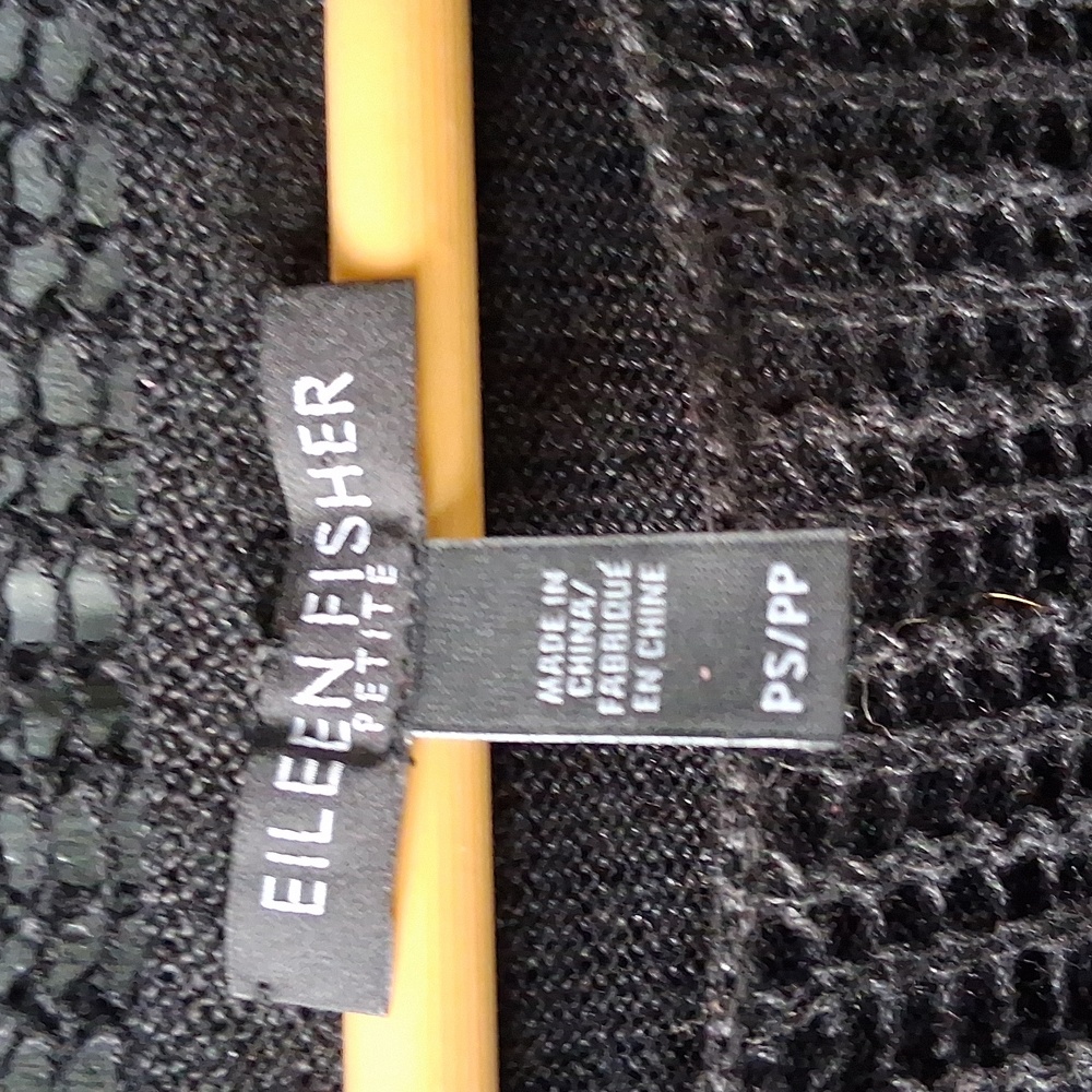Eileen fisher organic linen mesh net top, SP. Like-New. SAME DAY SHIPPING! - Picture 3 of 4